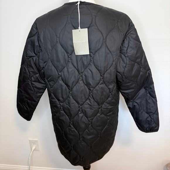Everlane The ReNew Quilted Mid-Length Liner Jacket In Black Size Small New - Picture 8 of 15